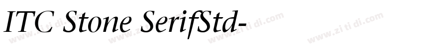 ITC Stone SerifStd字体转换